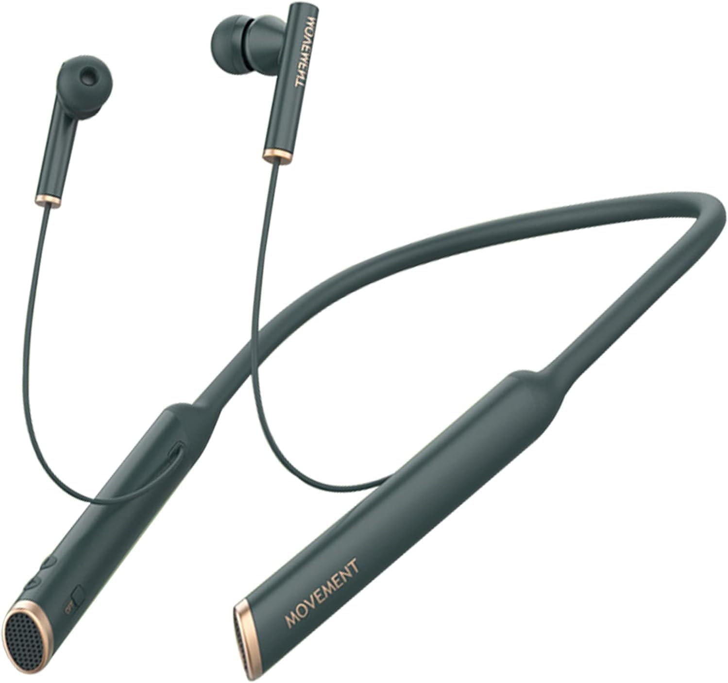 Neckband Earphone Bluetooth Headphones Wireless Earbuds IPX6 Waterproof Sport Earphones, CVC 8.0 Noise Cancelling Headset with Mic for Running, Driving, Working Compatible with Magnetic,Green