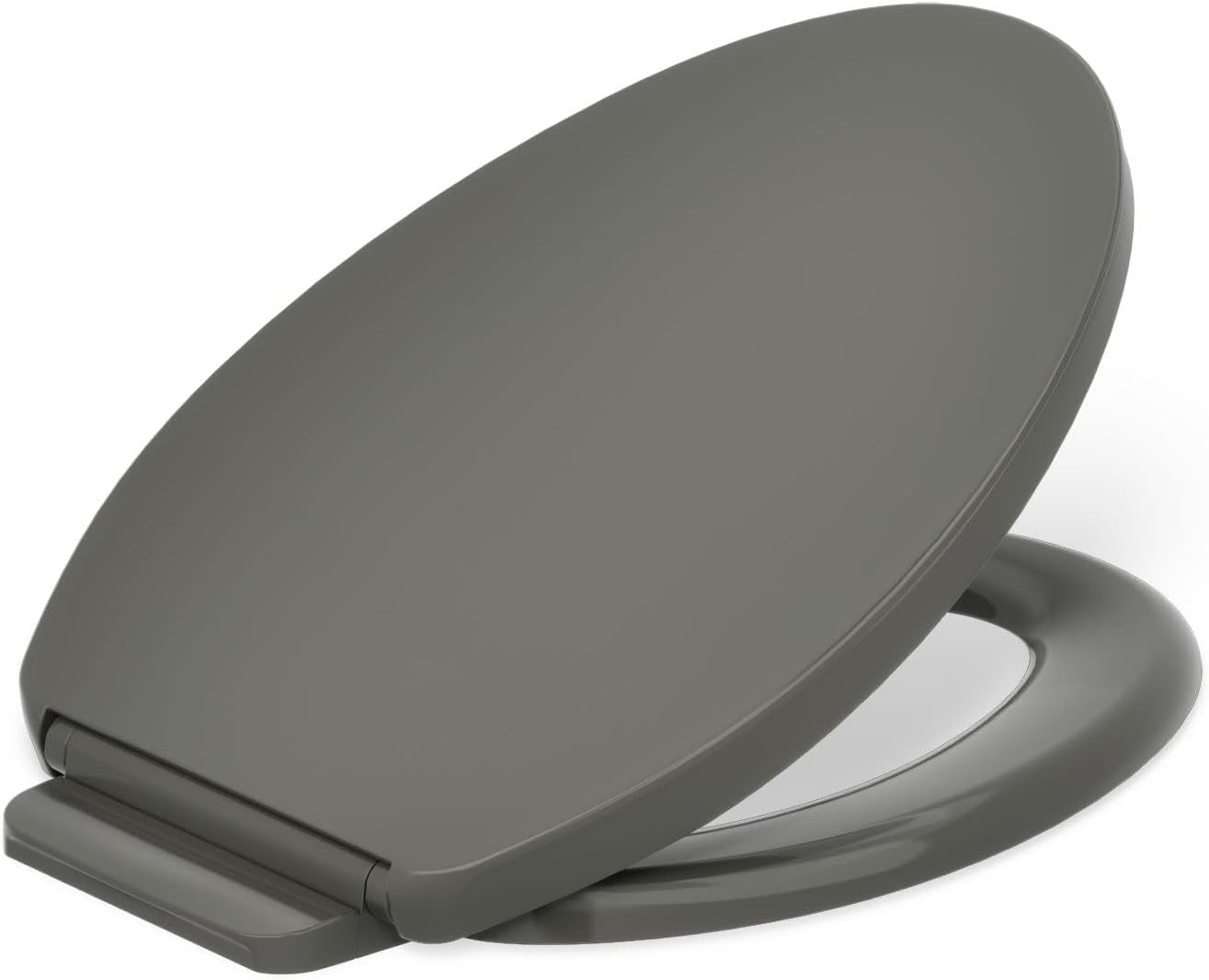 Kohler K-26801-58 Impro ReadyLatch Quiet Close Elongated Toilet Seat, Thunder Grey