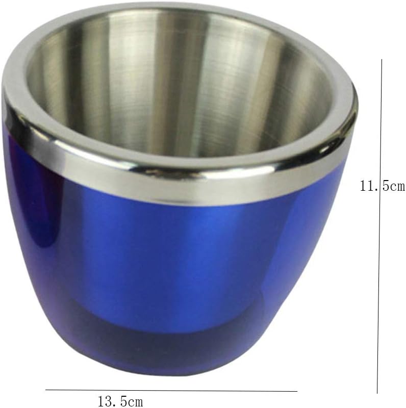 ice bucket, Ice Bucket, Stainless Steel Ice Bucket - Blue Wine Barrel, Bar Home Wine Barrel Hotel Use, Mini Red Wine Ice Bucket