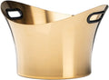 Ice Buckets Stainless Steel Ice Bucket Household Red Wine Champagne Ice Wine Bucket Bar Reception KTV Special Ice Wine Bucket Ice Bucket Kits (Color : B)