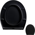 Toilet Seat Soft-Close Toilet Seat with Cover, Urea-Formaldehyde Toilet Seats, A Variety of Styles Available, Top Fixed Toilet Seat,Flat O