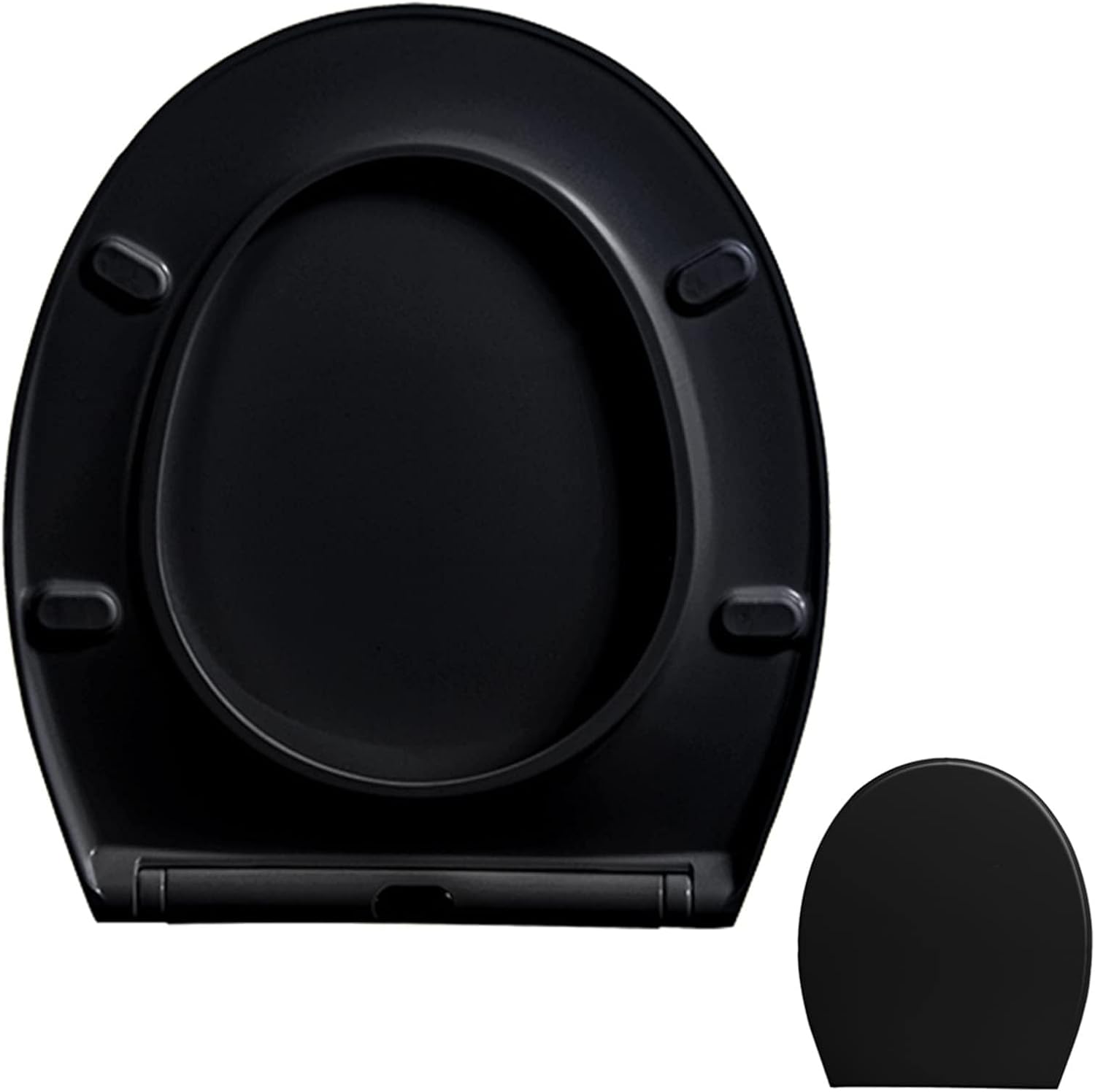 Toilet Seat Soft-Close Toilet Seat with Cover, Urea-Formaldehyde Toilet Seats, A Variety of Styles Available, Top Fixed Toilet Seat,Flat O