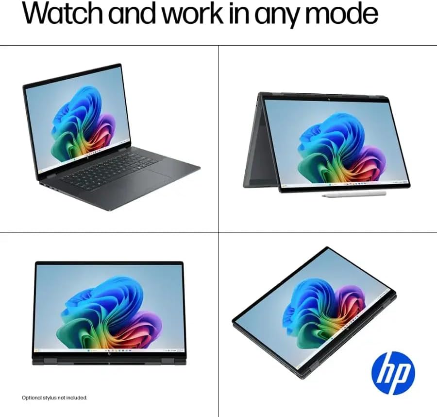 HP OmniBook X Flip 2-in-1 Laptop 2025 16' 2880x1800 120Hz Touchscreen, Intel Core Ultra 9 288V, 8-core, Intel Arc 140V, 32GB LPDDR5, 2TB SSD, Backlit KB, Thunderbolt 4, Wi-Fi 6E, Windows 11 Pro