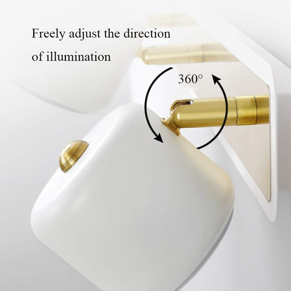 Mirror Front Light Modern，Wrought Iron Acrylic Adjustable Angle，Bathroom Dressing Table Wash Basin Home Decor Wall Lamp,Light fixtures