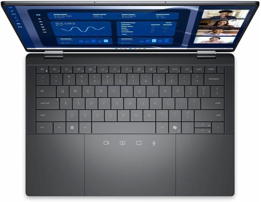 Dell Latitude 9450 2-in-1 Laptop 2025 14' WQXGA 2560 x 1600 Touchscreen, Intel Core Ultra 7 165U vPro Intel Graphics 16GB LPDDR5 512GB SSD Backlit KB FP Wi-Fi 1080p + IR Camera Windows 10 Pro