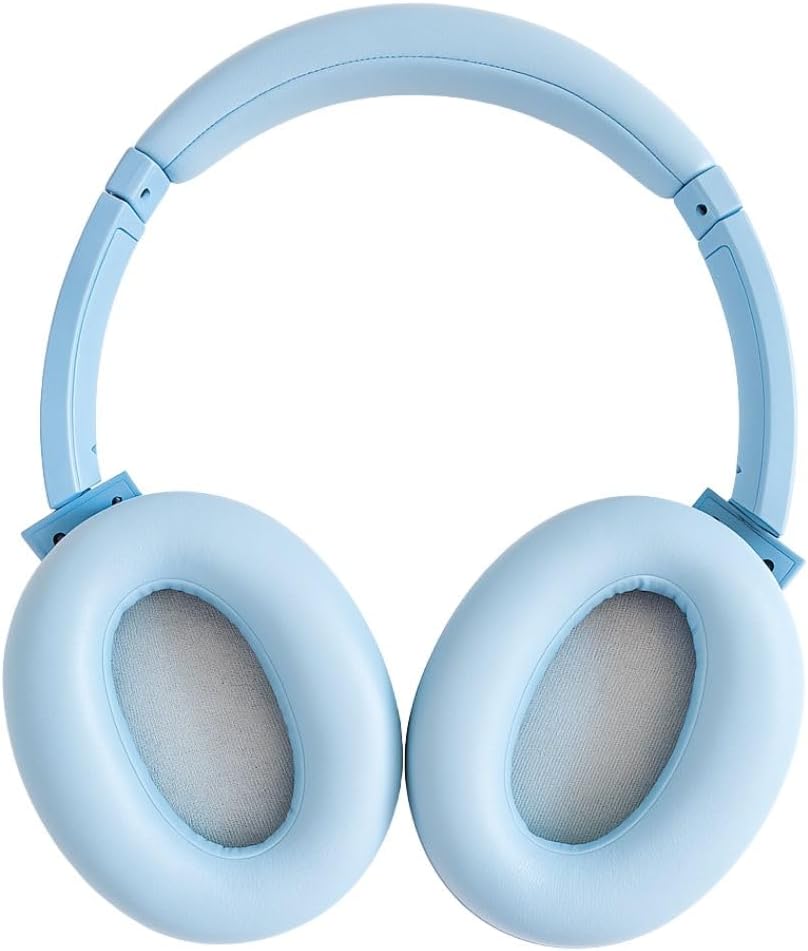Jrumz Clarity CL01 Hybrid Active Noise Cancelling Headphones, Wireless Over Ear Bluetooth Headphones, Deep Bass, Comfort Fit Ear Pads, 40H Playtime for Home Office, Travel, Gym (Blue)
