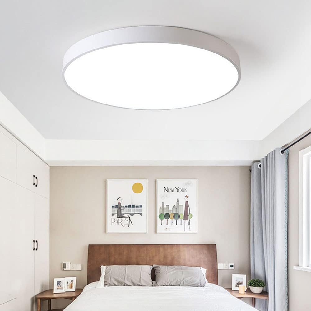 Bathroom Black Flush Ceiling Lights Minimalist Chandeliers Ceiling Light Wrought Iron Creative Circle Ceiling Lamp Slim Flat Ceiling Lights Fixture for Closets Bedroom Stairwells Porch