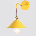 Nordic Wall Sconce Lamps, E26 Edison Copper Wall Mounted Lighting, Macaron Wall Lamp Fixture Bedside & Bathroom Vanity Lights with Frosted Paint Body