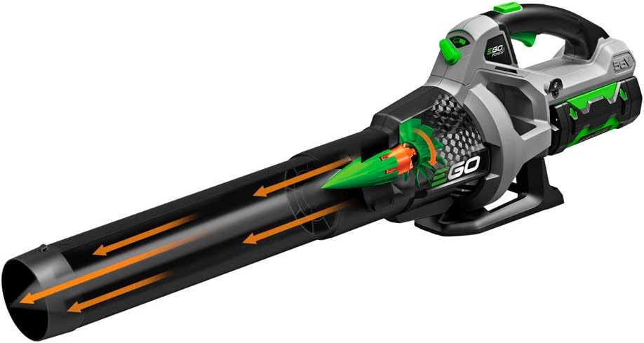 EGO POWER+ Leaf Blower, Cordless Electric 530 CFM, Includes 56V 2.5Ah Battery and Charger - LB5302