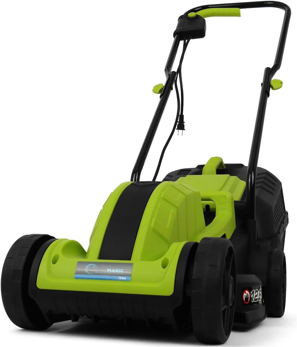 Simpli-Magic Lawn Mower, 13Inch Electric Lawn Mower Corded, 1300W Electric Powered Lawn Mower, 3-Position Height Adjustment