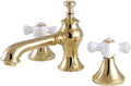 Kingston Brass KC7062PX Vintage 8' Widespread Bathroom Faucet, Polished Brass