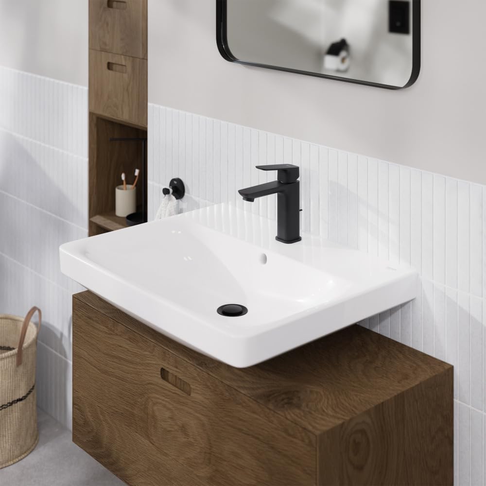 Grohe 1018982430 Cubeo Single Hole Single Handle S-Size Bathroom Faucet, 1.2 GPM, Matte Black