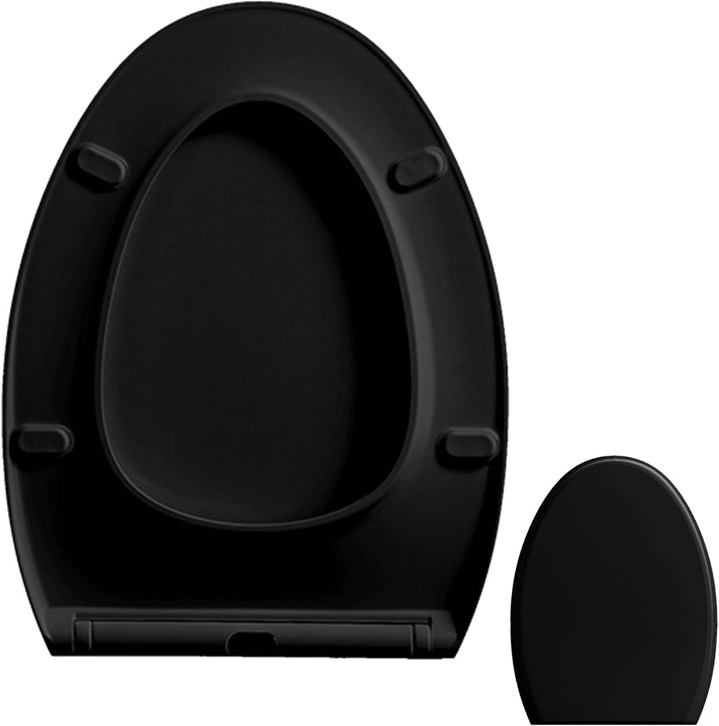 Toilet Seat Soft-Close Toilet Seat with Cover, Urea-Formaldehyde Toilet Seats, A Variety of Styles Available, Top Fixed Toilet Seat,Flat V