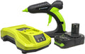 Surebonder 60 Watt Ryobi Type 18 Volt Battery Powered Cordless Professional Heavy Duty Full Size Hot Glue Gun with Battery and Charger Included