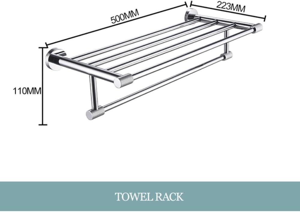 Chrome Plated Stainless Steel Wall Mounted Hand Towel Bar Toilet Paper Holder Bathrobe Hook Soap Dish Toilet Brush Bathroom Set,Towel Rack