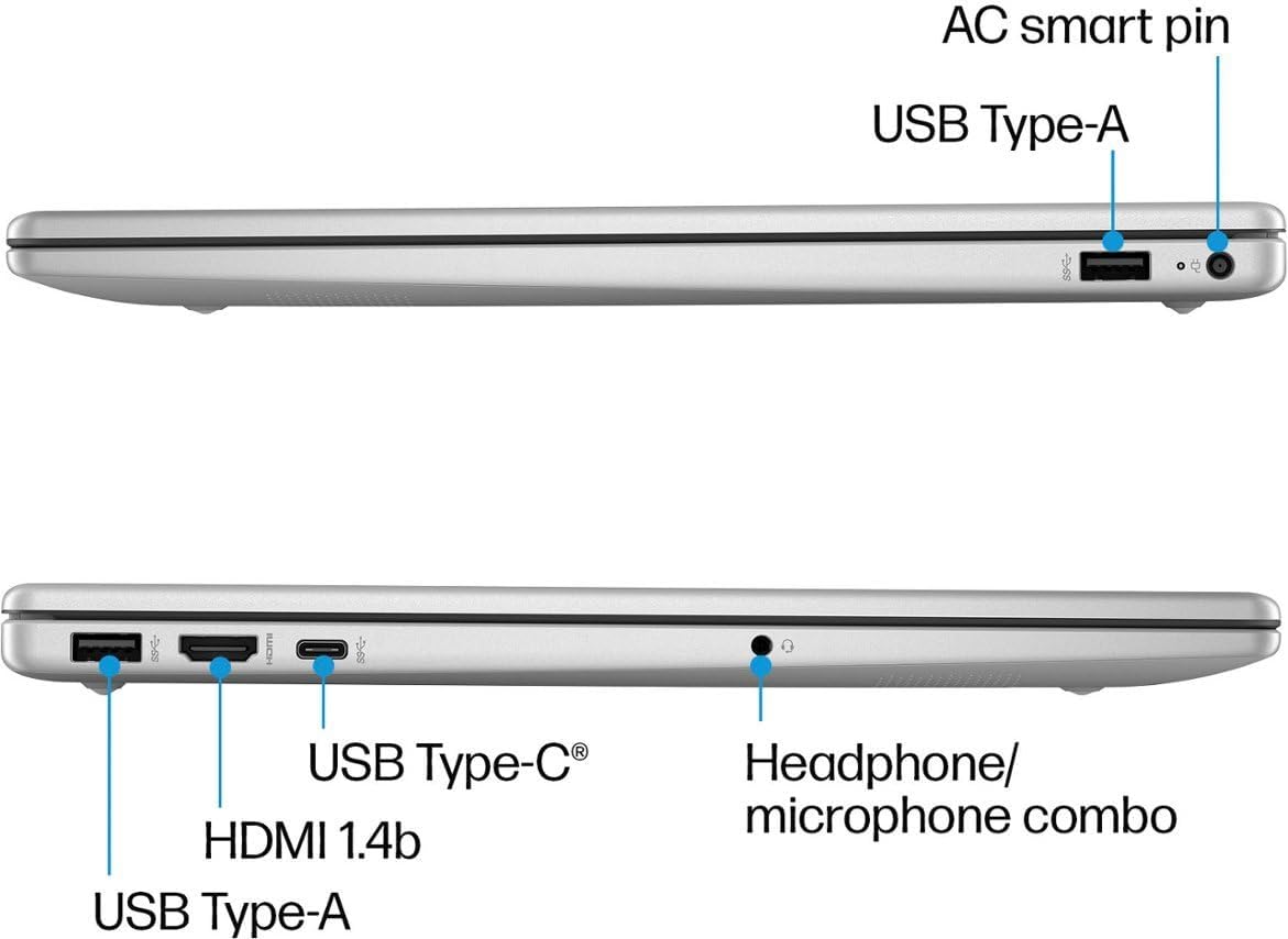 HP 2025 15-FC000 15.6' FHD IPS Touchscreen Laptop 8-Core AMD Ryzen 7 7730U AMD Radeon Graphics 24GB DDR4 2TB NVMe SSD USB-C WiFi AX BT Webcam HDMI1.4 Windows 11 Home w/RE USB