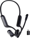 P200b Pro Wireless Headset with Microphone for Work, Open Ear Bluetooth Headphones with AI Noise Cancelling, Clear Calls and Meetings, One-Key Mute, USB Dongle for Phone, Laptop, PC