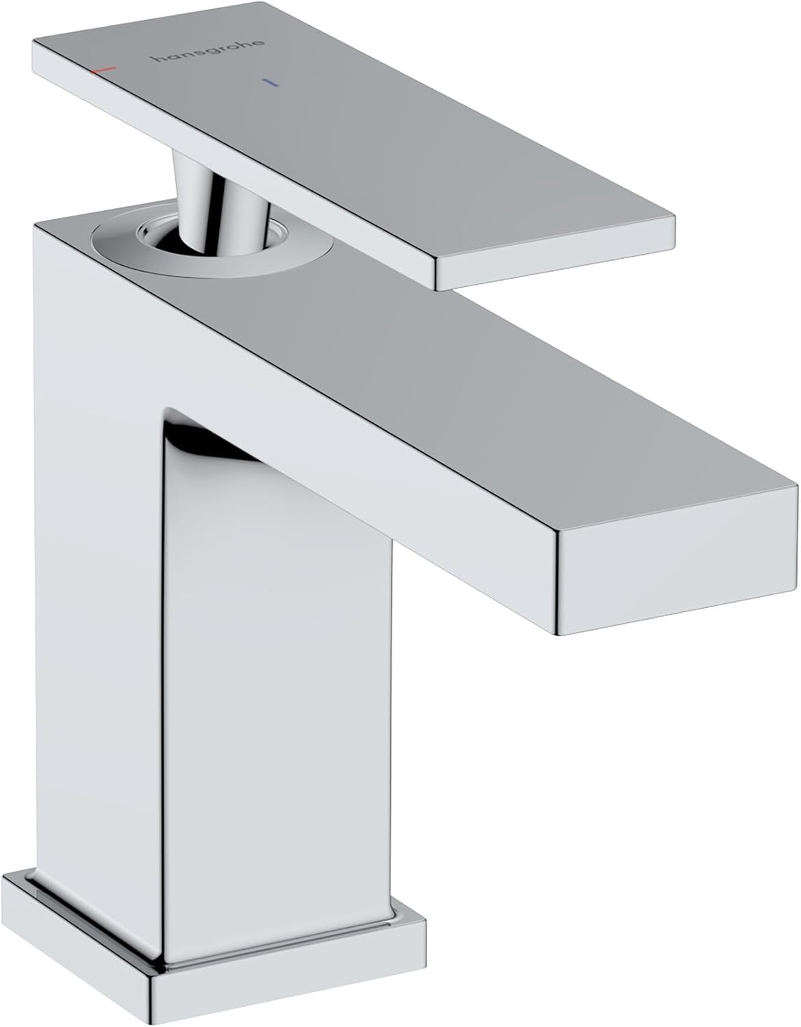 hansgrohe Tecturis E -Handle -Hole 5-inch Tall Bathroom Sink Faucet in Chrome, 73002001