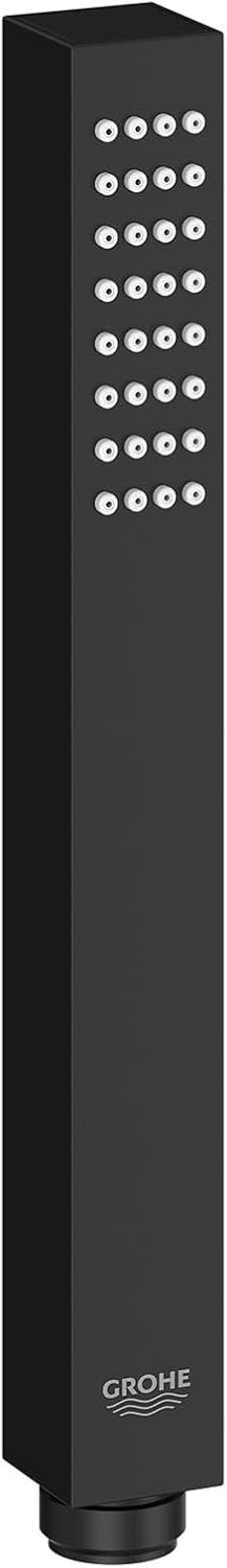 GROHE 268672430 Rainshower Aqua Cube Stick Hand Shower, 1.8 GPM, Matte Black