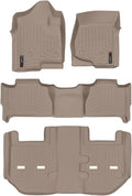 WeatherTech Custom Fit FloorLiners for Chevrolet Suburban, Yukon XL, Suburban - Full Set (45066-1-2-452354), Tan