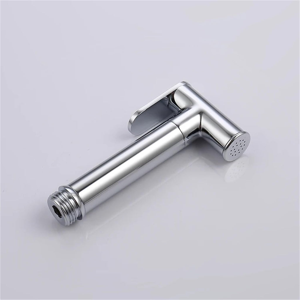 Bidet Cleaning Sprayer Set Solid Brass Valve and Body and Toilet Fixture Bathroom Hot and Cold with Hose-Whole Set