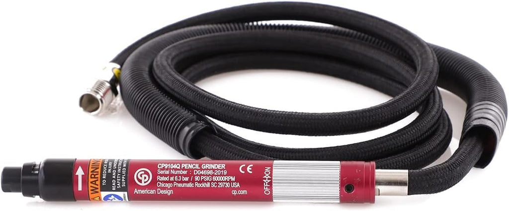 Chicago Pneumatic CP9104Q - Air Pencil Die Grinder Tool, Welder, Woodworking, Automotive Car Detailing, Stainless Steel Polisher, Heavy Duty, 1/8 Inch (3mm), 0.05 HP / 40 W - 60000 RPM, 0.25 , Red