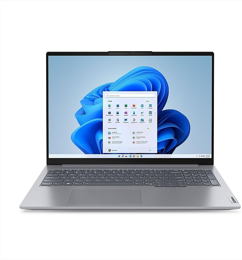 Lenovo ThinkBook 16 G7 IML 2025 Laptop, 12-Core Intel Core Ultra 7 155U, 16' WUXGA IPS Touchscreen Display, Intel Graphics, 48GB DDR5 4TB SSD, Backlit Keyboard, FP, Thunderbolt 4, Wi-Fi 6, Win11 Pro