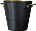 ice bucket, Ice Bucket Champagne Bucket Wine Bucket Simple Ice Bucket Copper Red Wine Insulation Storage Cold Drink Bucket For Bar Ktv Ice Tub Cooler Bucket (Color : Black, Size : 14.5 * 15cm)