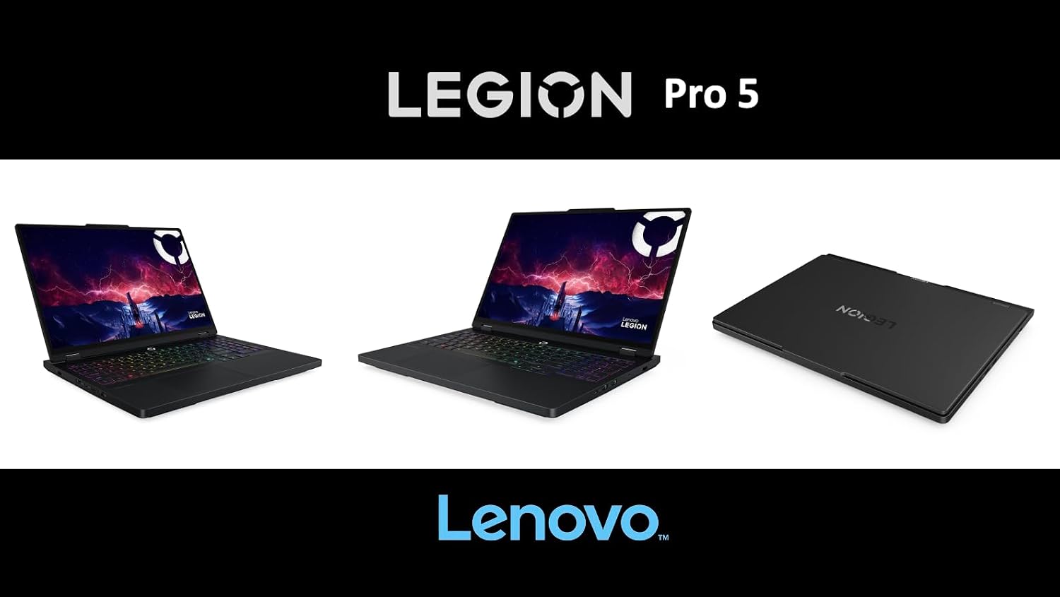 Lenovo Legion Pro 5 AI-Powered Copilot+ Gaming Laptop 16.0' 240 Hz IPS WQXGA (2560x1600) (AMD Ryzen 9 8945HX, GeForce RTX 5060 8GB, 16GB DDR5, 2TB SSD, 24-Zone RGB KB, Win11Pro) w/DKZ Port Expander
