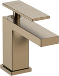 hansgrohe Tecturis E 1-Handle 1-Hole Bathroom Sink Faucet with Drain Assembly 1.2 GPM Flow Rate, in Brushed Bronze, 73002141