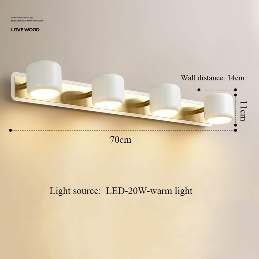 Mirror Lamp LED Modern - Mirror Light，Adjustable Angle Wrought Iron Acrylic，Bathroom Dressing Table Wash Basin,Chandeliers Light Fixture