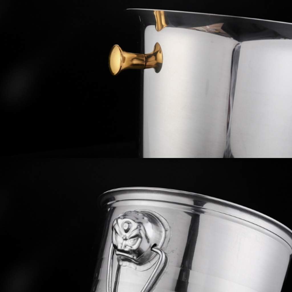 Thick Stainless Steel Champagne Barrel Red Wine Beer Ice Bucket Bar Spit (size: 3 Liters)
