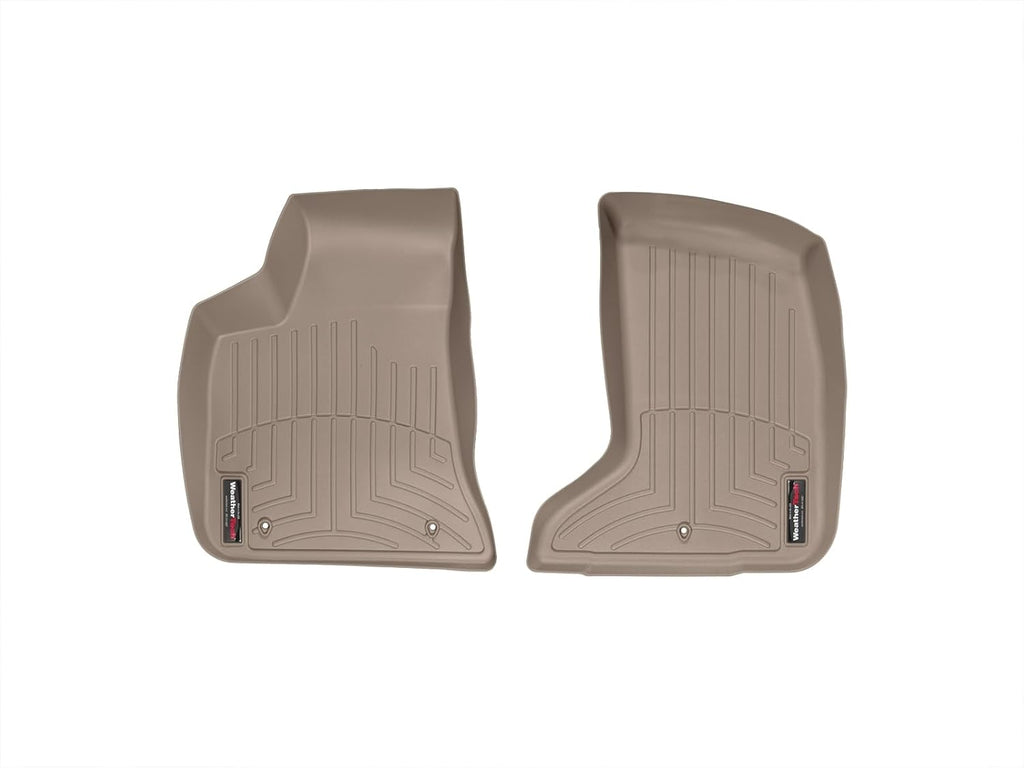 WeatherTech Custom Fit FloorLiners for Chrysler 300, Challenger, Charger - 1st Row (454251), Tan