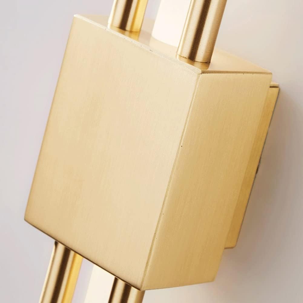Wall Sconces Nordic Wrought Iron Wall Sconce Modern Minimalist Art Wall Light Wall Mounted Lighting Fixture for Bedroom Bathroom Villa Balcony Decoration Modern Wall Light Fixture(Warm Light,S-Gold)
