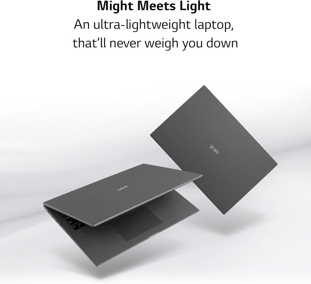 LG gram (2022) 17Z90Q Ultra Lightweight Laptop, 17' (2560 x 1600) IPS Display, Intel Evo 12th Gen i7 1260P Processor, 32GB LPDDR5, 2TB NVMe SSD, FHD Webcam, WiFi 6E, Thunderbolt 4, Windows 11, Gray