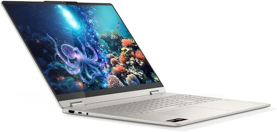Lenovo Yoga AI Powered 2-in-1 Laptop 16.0' Touchscreen IPS WUXGA Display (AMD Ryzen AI 7 350, 16GB LPDDR5X, 2TB M.2 PCIe SSD, Backlit KB, Fingerprint, WiFi 7, Win 11 Pro) with DKZ USB Port Expander