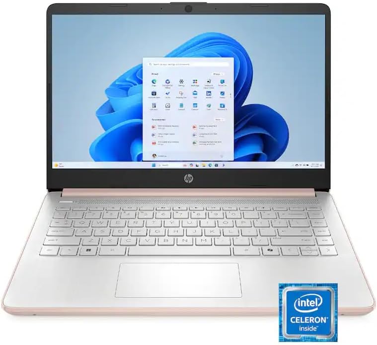 HP 2025 14-DQ3015DX 14' WXGA HD Laptop 2-Core Intel Celeron N4500 UHD Graphics 16GB DDR4 64GB eMMC+1TB NVMe SSD USB-C w/DP WiFi AX BT Webcam HDMI1.4 Windows 11 Home w/RE USB