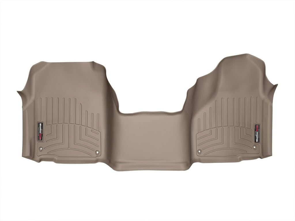 Weathertech Custom Fit FloorLiners for RAM Ram 1500 Classic, Ram 1500, Ram 2500/3500-1st Row - Over The Hump (454641), Tan
