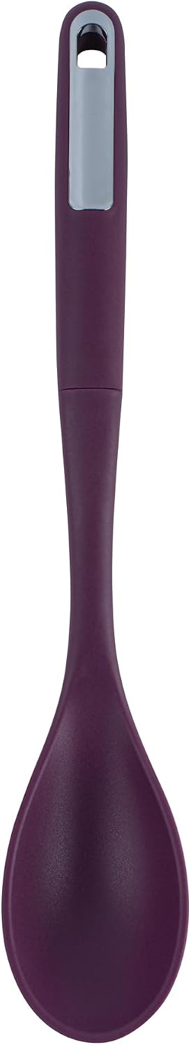 Restaurantware Silicone Utensil Set Pack of 10 Non-Slip Handle 6-Piece Kitchen Tool Set, Heat-Resistant Dishwasher-Friendly Cooking Accessories, Durable Purple Cooking Utensils