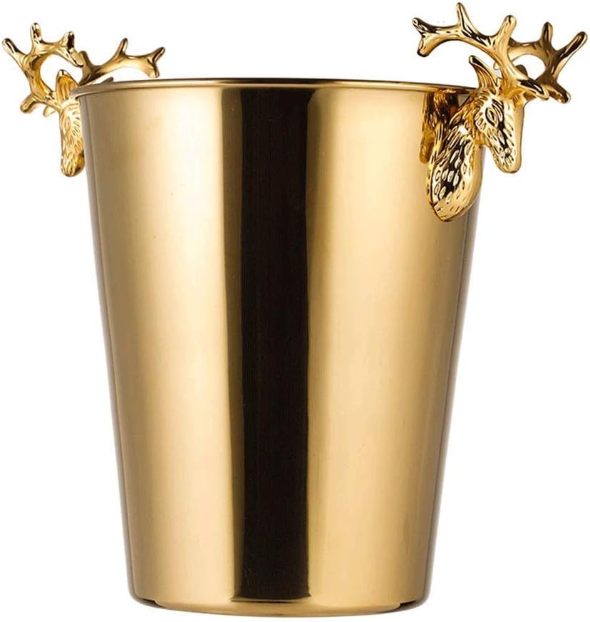 ice bucket, Ice Bucket Champagne Bucket Stainless Steel Ice Bucket Bar Commercial Ice Cube Ice Bucket Home Red Wine Ice Bucket