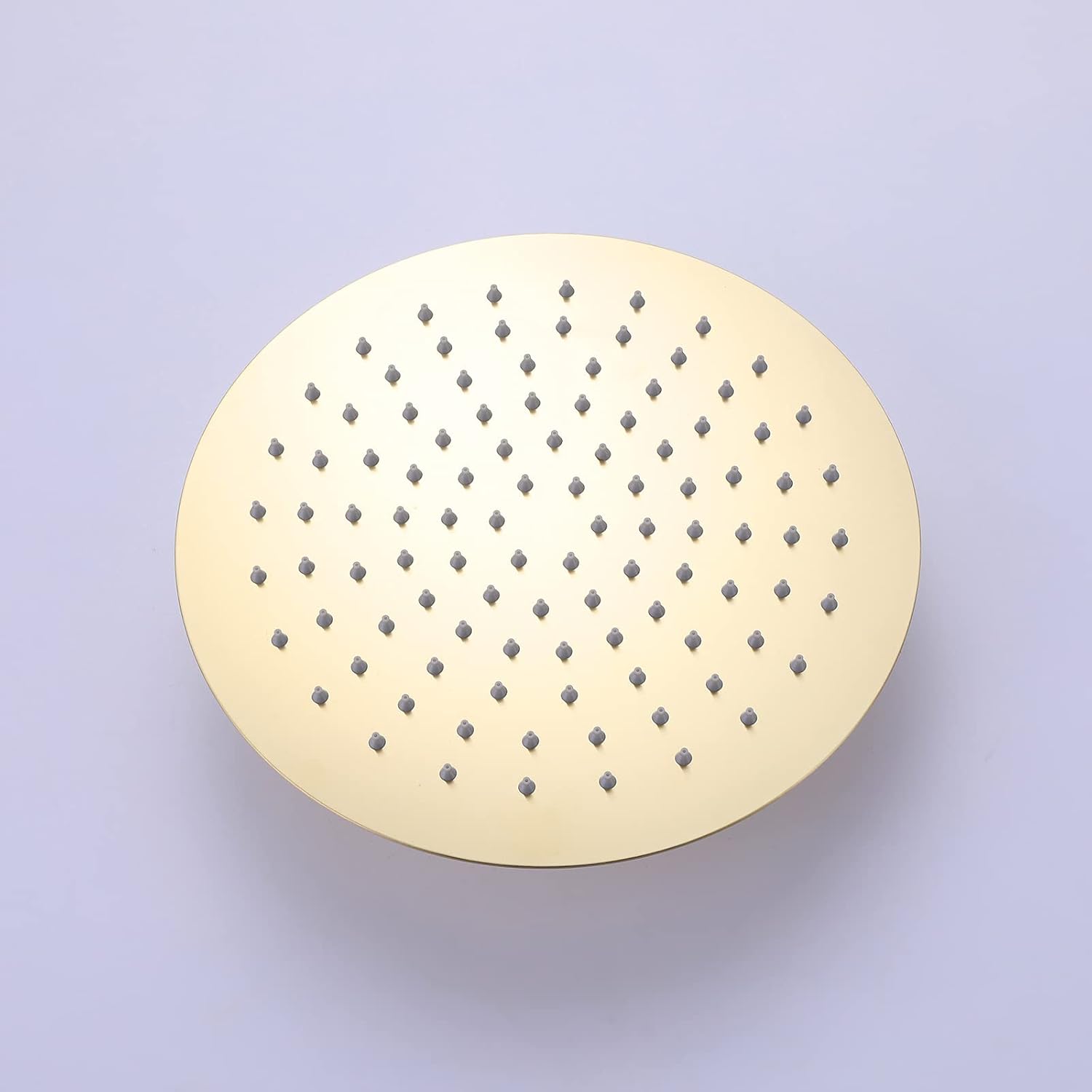RBROHANT Gold Shower System Brass Shower Faucet Set, 10 Inch High Pressure Round Rain Shower Head with Handheld Spray, Wall Mounted, Rough-in Valve Included, Brushed Gold, RCS81010BG