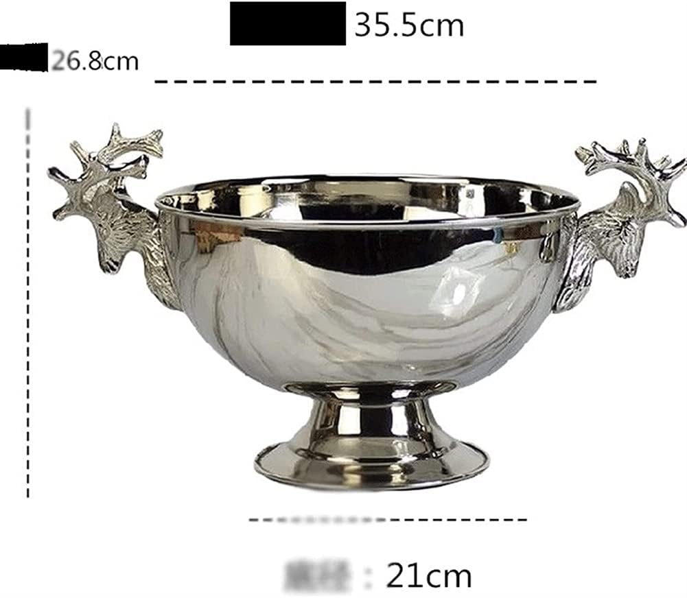 BTZHY Ice Bucket,Stainless Steel Double Wall Insulated Set with Lid Tongs Scoop Reusable Stainless Steel Ice Cubes