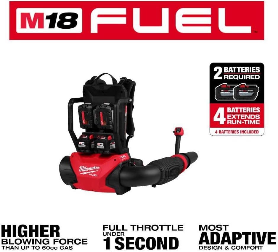 Milwaukee Electric - M18 FUELTRADE Dual Battery Backpack Blower KIT