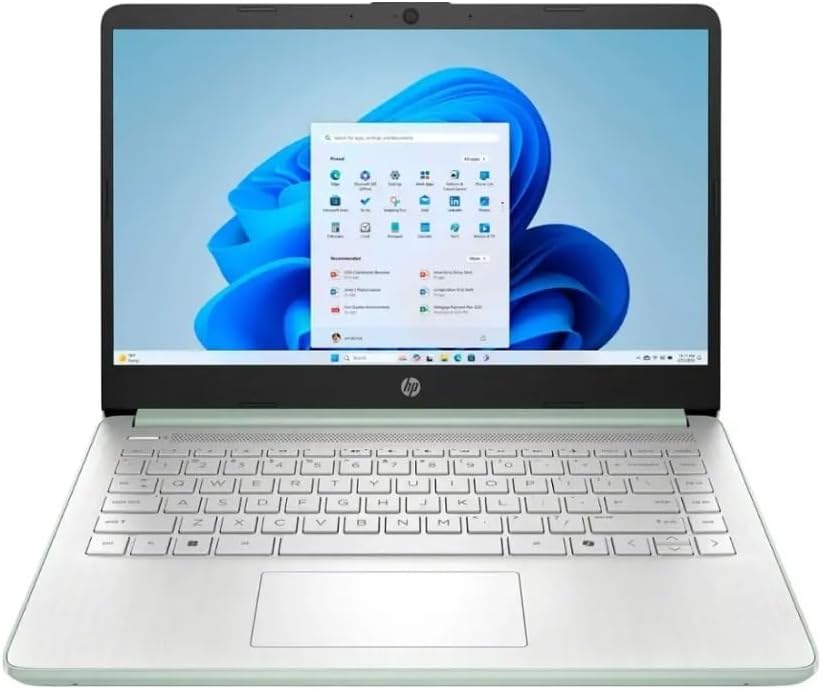 HP Student Laptop, Intel Processor N150(up to 3.6 GHz), 14 Inch LED Screen,8G RAM, 128GB Storange1 Year Office 365, Windows 11 Home,Willow Green