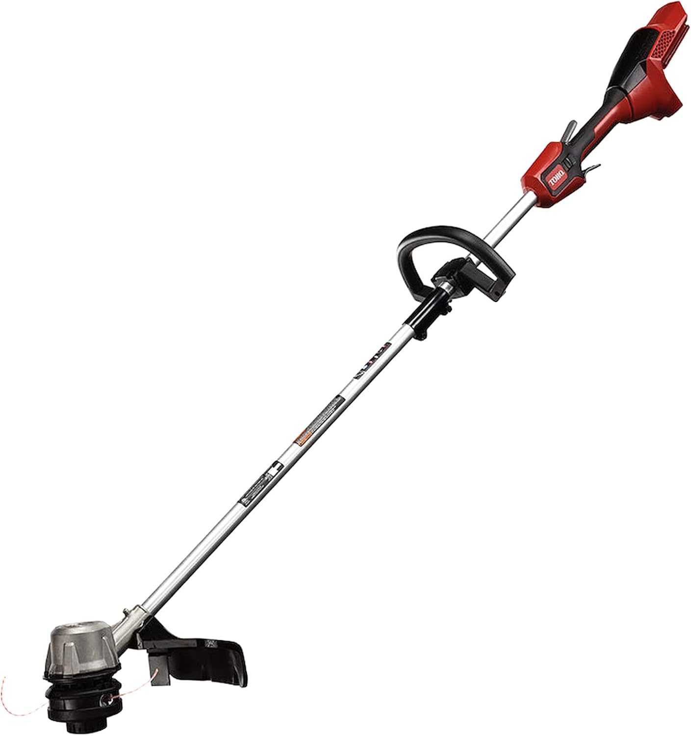 Toro Flex-Force Power System 60V Max Lithium-Ion Brushless Cordless 14/16 Inch Electric String Trimmer with 2.5Ah Battery and Charger, Black/Red