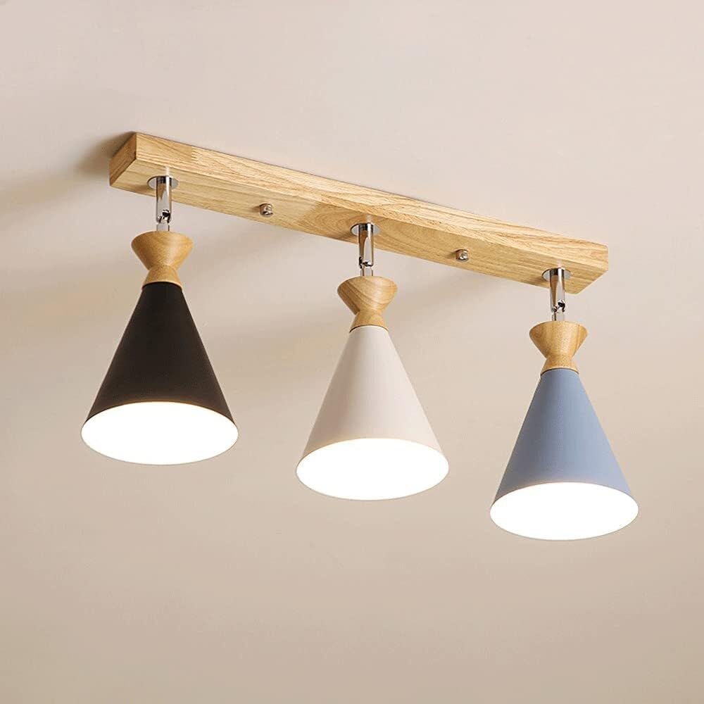 36W Flush Mount Ceiling Light Fixture, 7.08 Inch Flat LED Square Ceiling Lamp with Acrylic Shade, Modern Close-to-Ceiling Light for Kitchen, Bedroom, Dining Room, and Bathroom(Black+blue+white)