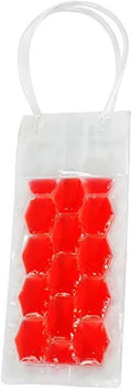 Ice Buckets Simple Portable Ice Bag White Wine Ice Cold Tool Freezer Bag Out Refrigerated Cooler Ice Bag Beer Beverage Cooling Ice Bucket Kits (Color : Red)