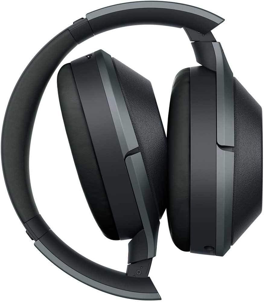 Sony Noise Cancelling Headphones WH1000XM2: Over Ear Wireless Bluetooth Headphones with Microphone - Hi Res Audio and Active Sound Cancellation - Black (2017 model)