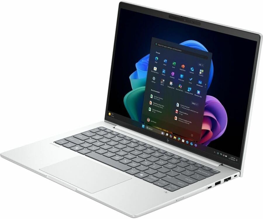 HP EliteBook 8 G1i 16' Touchscreen Notebook - WUXGA - 60 Hz - Intel Core Ultra 7 258V - 32 GB - 1 TB SSD - English Keyboard - Glacier Silver Aluminum - Intel Chip - 1920 x 1200 - Windows 11 Pro - Arc