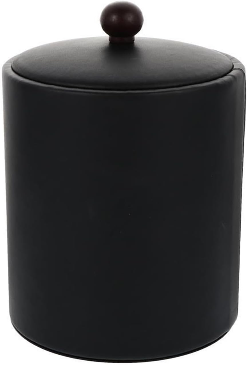 Ice Buckets 1PC Stainless Steel Ice Bucket Thickened Champagne Bucket Red Wine Bucket Beer Bucket Home Ice Bucket Small Bucket for Bar Party Hotel Ice Bucket Kits (Color : Black)